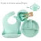 🧸 PandaGrip Set – סט האכלה מסיליקון שלא זז מהשולחן ומשנה את כל חוויית הארוחה של התינוק