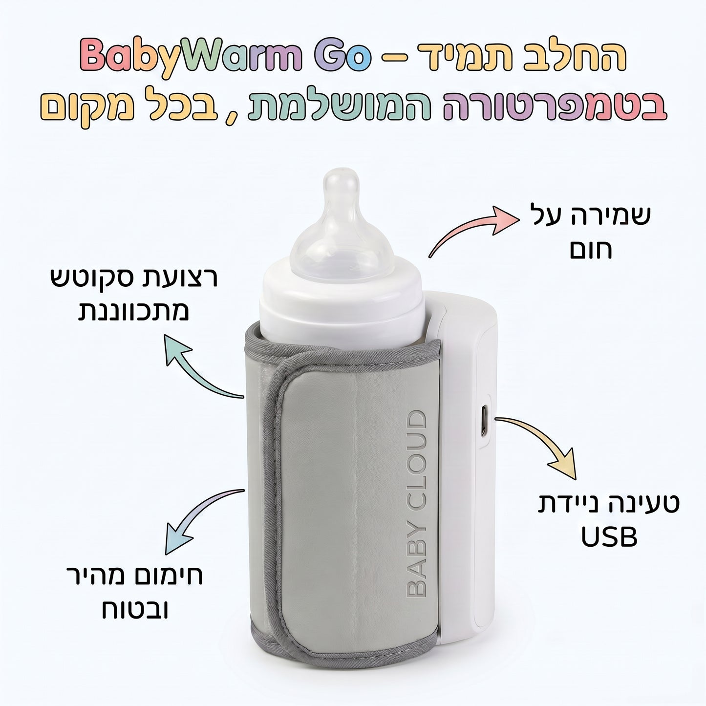BabyWarm Go – החלב תמיד בטמפרטורה המושלמת , בכל מקום