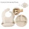 🧸 PandaGrip Set – סט האכלה מסיליקון שלא זז מהשולחן ומשנה את כל חוויית הארוחה של התינוק